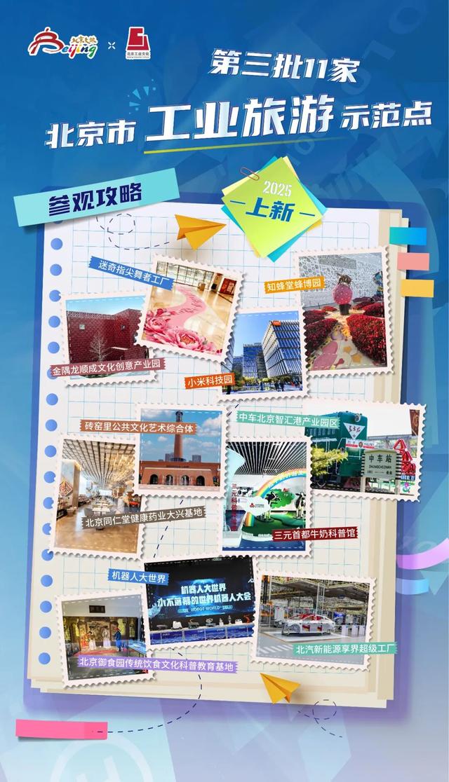 参观攻略来啦！11家北京新上工业旅游打卡点位等你来探秘（附30个点位全名单）