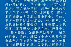 14岁女孩纠集多人对13岁男孩辱骂殴打 四川冕宁警方：主要涉案人员已到案图片