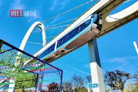 致敬新时代·寻味武汉⑪|光谷空轨10米高处悬着跑，市民游客270°观景10公里图片