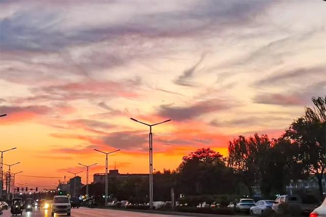 图说丨河南睢县：落霞满天夕阳红