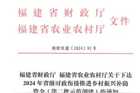 1.04亿！福建下达补助资金图片