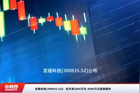 龙磁科技(300835.SZ)：拟斥资2000万元-4000万元回购股份