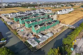 28栋乡村别墅结构封顶！这些村民明年就能搬进稻田里的新家图片