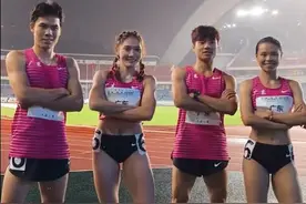 【全国田径大奖赛】距离全国纪录只差0.41秒！广东队夺得混合4×400米接力冠军图片