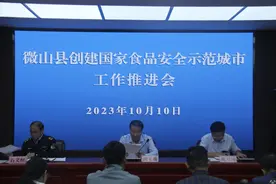 微山县召开创建国家食品安全示范城市工作推进会图片