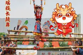 AI画出永州专属壁纸“贺”新春：大年初三——江华瑶族长鼓舞图片