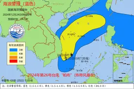 海浪蓝色警报：台湾海峡、南海将有大到巨浪区图片