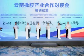 云南橡胶产业合作对接会在青岛举办图片