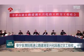 阜宁至溧阳高速公路建湖至兴化段通过交工验收图片