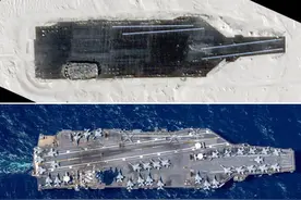 “旱地行舟”再现戈壁，火箭军拿“福特”号练手，东风又添新靶子图片