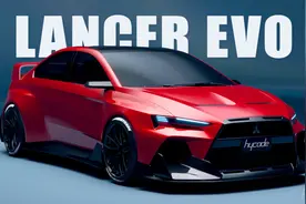 战斗感比任何一代都强，第11代三菱Lancer Evo渲染图发布图片