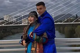 我，内蒙古农村姑娘，学历低还满身纹身，却嫁黑山共和国帅气男模图片