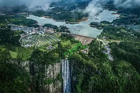 浙江文成百丈漈瀑布消失之后的那些故事。图片