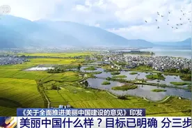 美丽中国什么样？怎么建？“三个阶段+七大重点领域”擘画美好未来图片