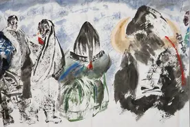 名家作品|西藏风情(十九）——高民利先生国画作品欣赏图片