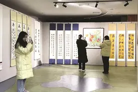 翰墨迎春 文明喜庆中国书画名家迎新春文化惠民展在吕梁市图书馆展出图片