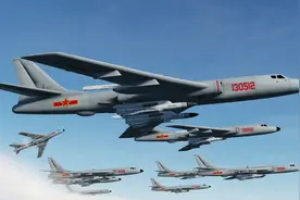 中国新型轰6曝光：一次携带十吨弹药，续航能力或成最大亮点图片