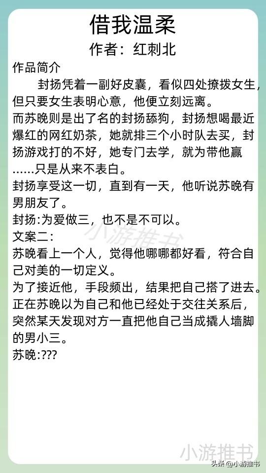 精选20本甜文推荐《借我温柔》《近我者甜》《野狗骨头》