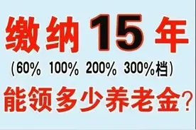 社保缴纳15年，能领多少养老金？对照算一下，你能领多少？图片