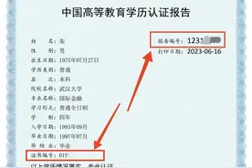 如何查询学历认证报告图片