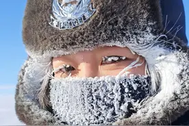 “冰雪妆”女警火了，网友心疼发问：为啥要骑马巡边？图片