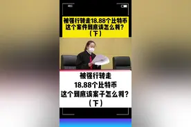 被强行转走18.88个比特币，这个案子怎么判？#比特币 #庭审直击 #法院 @DOU+小助手 视频封面