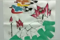当代国画家徐鹤原创中国画大写意荷花作品《十里荷香》视频封面
