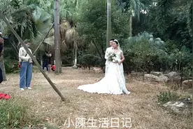 公园散步，偶遇情侣拍婚纱照，如此冷天，也是拼了视频封面