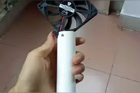 用散热风扇改的随身小凉风扇视频封面