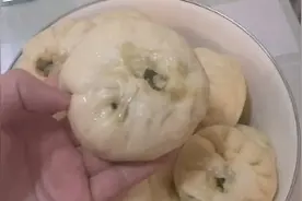 新手包子教程，90后北漂女孩第一小白菜海米馅包子，鲜到没朋友！