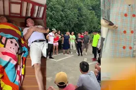 睡觉抢不过老婆被子，竟用沙子来代替，横店版植物大战僵尸