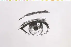 卡通动漫人物闪亮大眼睛的画法！二次元唯美眼睛简笔画怎么画！视频封面
