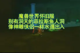 魔兽世界怀旧服：别有洞天的鱼人洞，像神雕侠侣一样水遁出入视频封面