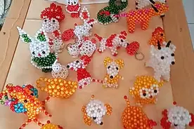 大家好手工串珠艳艳各样小动物十二生肖希望大家喜欢谢谢大家支持