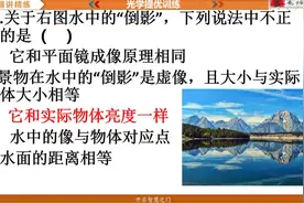 平面镜成像特点的知识迁移，解释湖面倒影中的物理规律！视频封面
