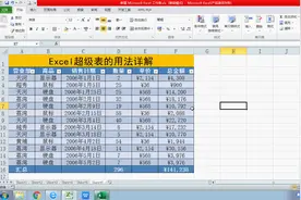 Excel表格制作插入超级表统计数据详解
