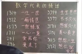 喜欢一个人，又羞于表白？这些数字会帮到你，你知道什么意思吗？