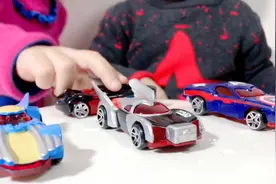 美国队长仿真跑车模型套装，儿童合金小汽车玩具车，男孩女孩赛车视频封面