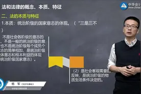 2020年初级会计职称《经济法基础》考试必考点-法的本质视频封面