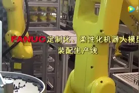 实拍日本顶级机器人发那科全自动定制化装配生产线视频封面