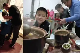 外甥大诚失去了妈妈，舅舅一家人把孩子当宝贝，看着好温馨的画面