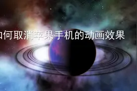 苹果手机如何取消拍照动画？