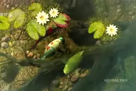 3D锦鲤地面天幕投影视频封面