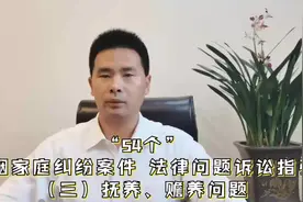 婚姻家庭纠纷案件“54个”法律问题诉讼指引（三）抚养、赡养问题视频封面