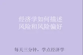三分钟学经济，经济学如何描述风险和风险偏好视频封面