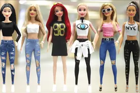 DIY芭比娃娃各种衣服裤子制作