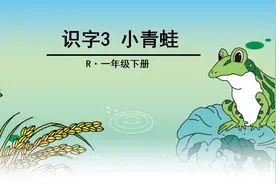 一年级下册语文寒假提前学：3《小青蛙》，了解青蛙怎样捕捉害虫