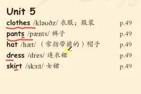 四下五单元单词领读视频封面