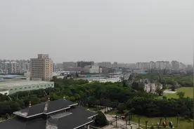 上海的城市绿洲顾村公园，小桥流水绿树成荫