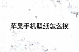 苹果手机壁纸怎么换